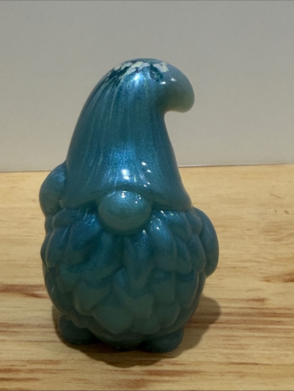 Blue Resin Gnome Figurine - Decorative Home Art